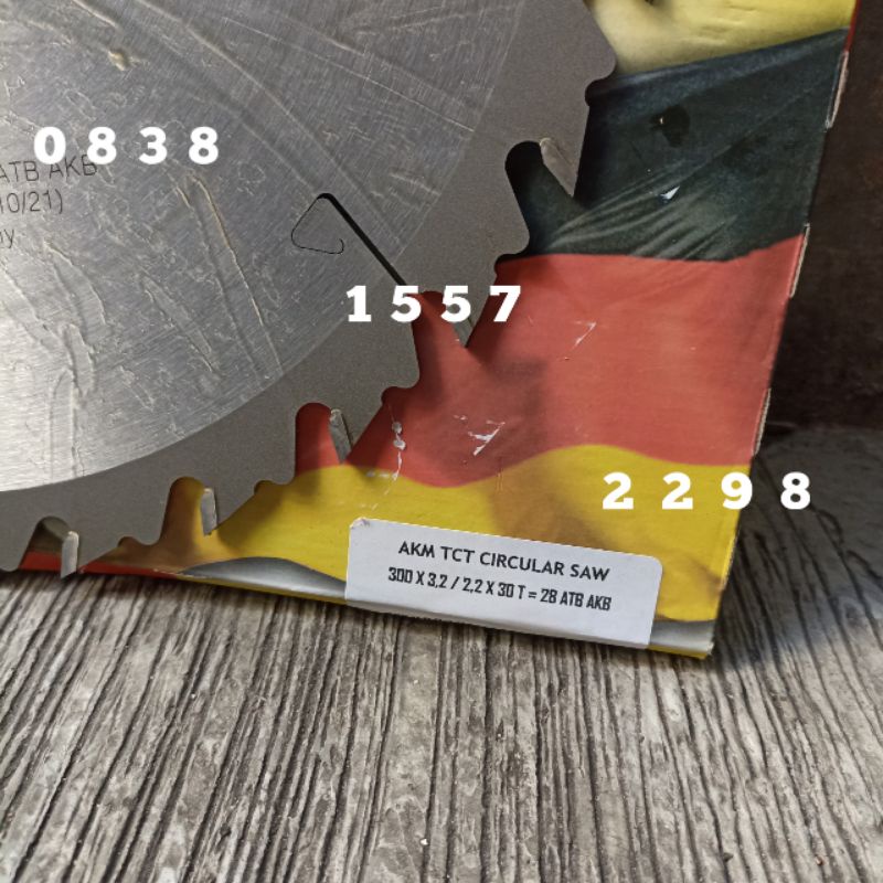 CIRCULAR BLADE SAW 300mm x 28T mata gergaji kayu model tanduk 12 inch x 28T
