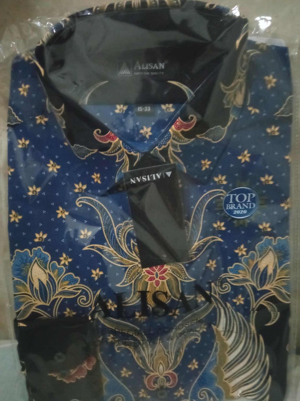 Kemeja Batik Alisan Lengan Panjang Reguler Fit 10633