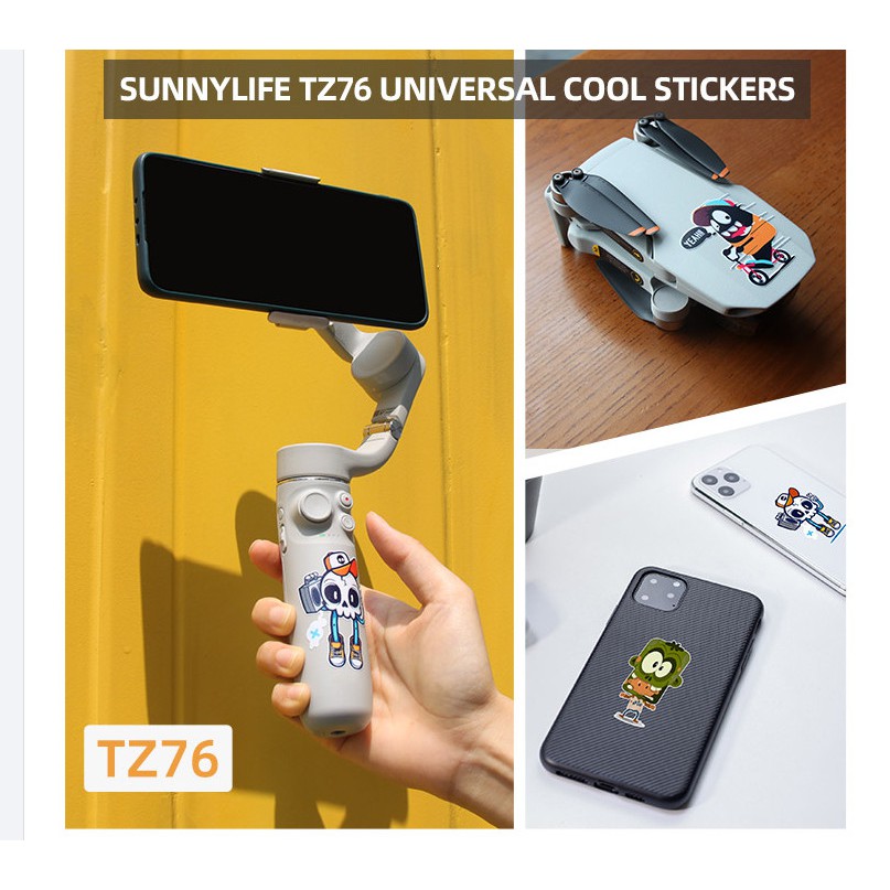 Sunnylife Stickers Cool Trendy PVC Decals for Gadget Drone and OM5