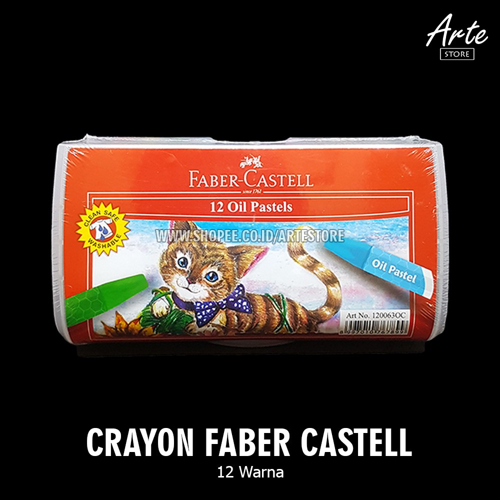 Crayon Faber Castell Oil Pastel 12 Warna