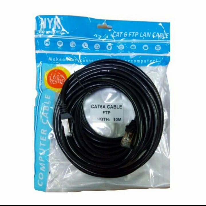 Kabel Lan FTP Cat6 10 meter Outdoor NYK