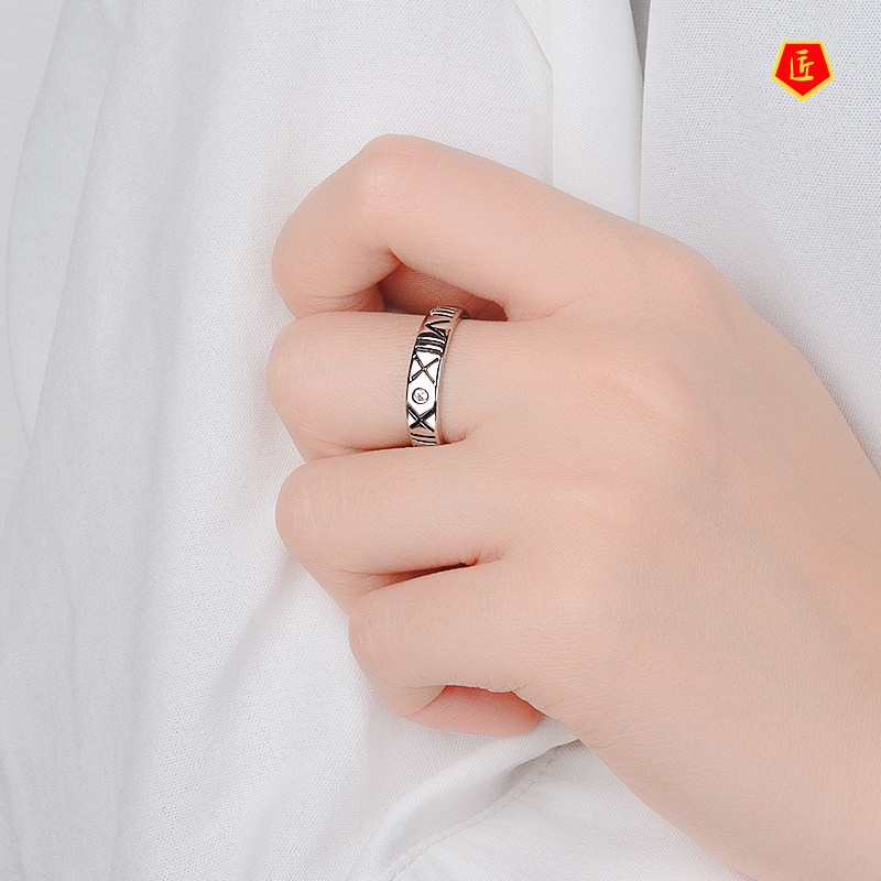 [Ready Stock]S925 Silver Creative Simple Opening Ring