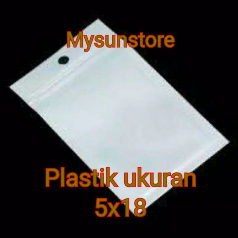 Plastik Ziplock 5x18 Plastik Klip Plastik Kemasan 5x18 Cm isi 100 Pcs Mysunstore