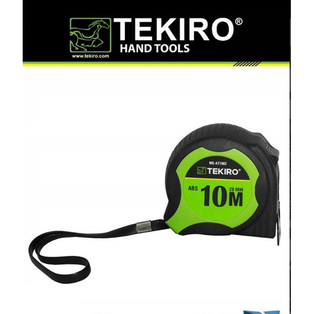 Meteran TEKIRO Karet 10 m - Meter Rol TEKIRO Hitam 10meter - Abs Tape Measure TKR 10m MS-AT1983
