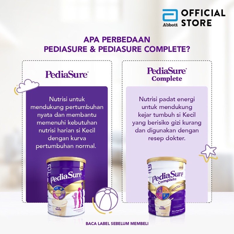 PEDIASURE COMPLETE VANILA 850gr [ ANAK 1 - 10 TAHUN ]