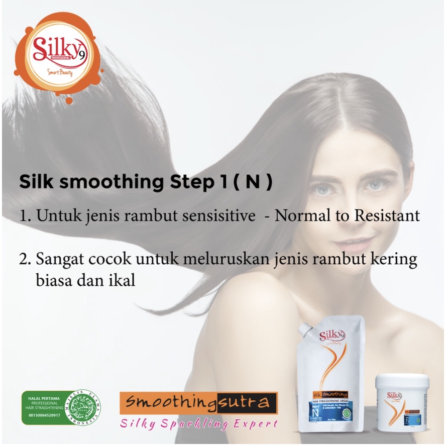 Silky9 Silk Smoothing Keratin / Smoothing Sutra seri R / N 500gr (paket Couple)