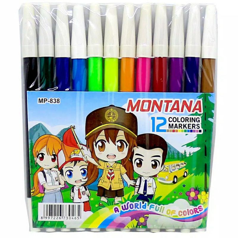 

MONTANA Spidol 12 Warna (MP-838)