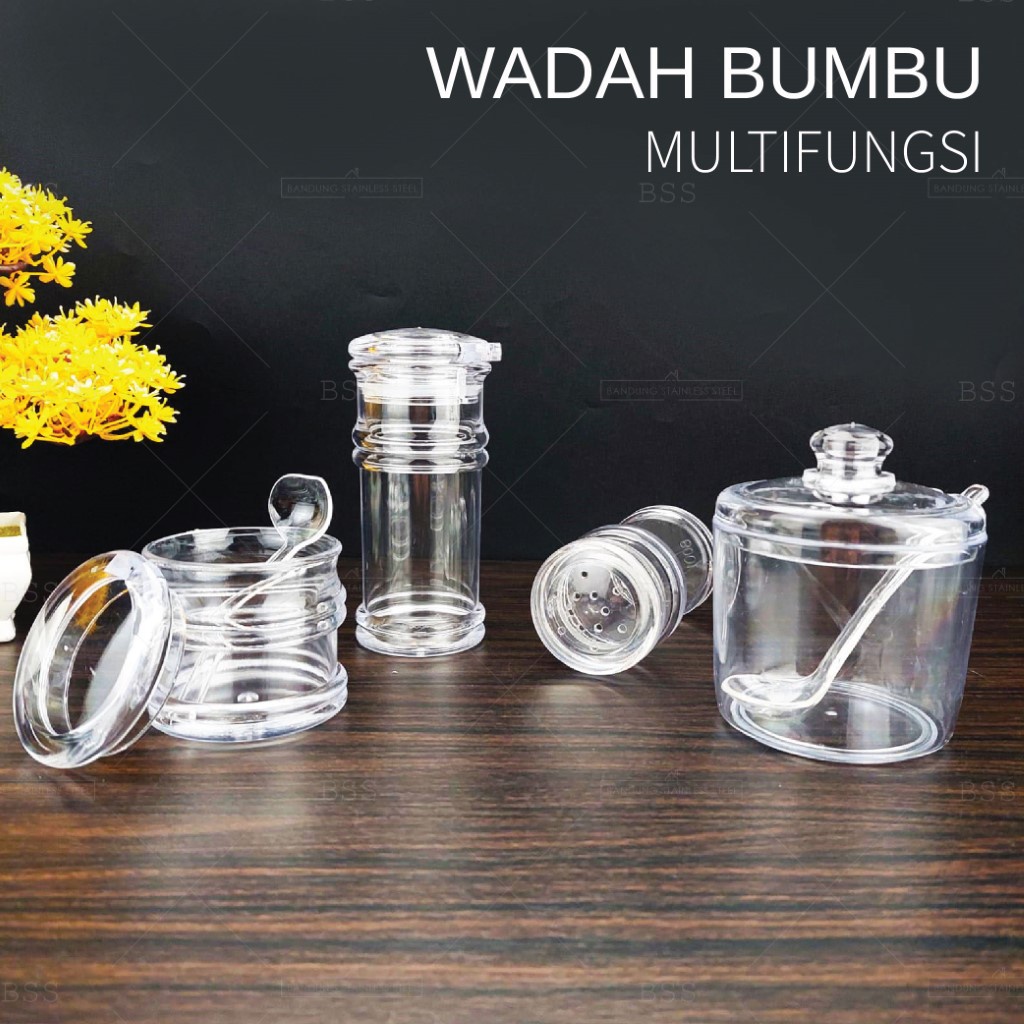 Wadah Bumbu MultiFungsi Seasoning Pot Bottle Powder Liquid Bubuk Cair