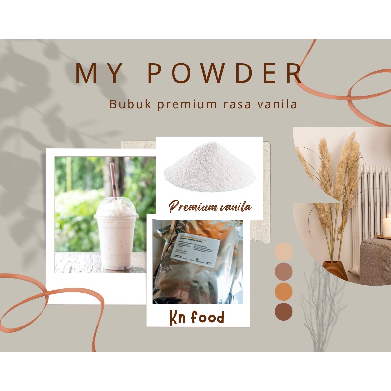 

Powder Premium Rasa Vanilla 1KG / Bubuk Minuman Rasa Vanila 1kg