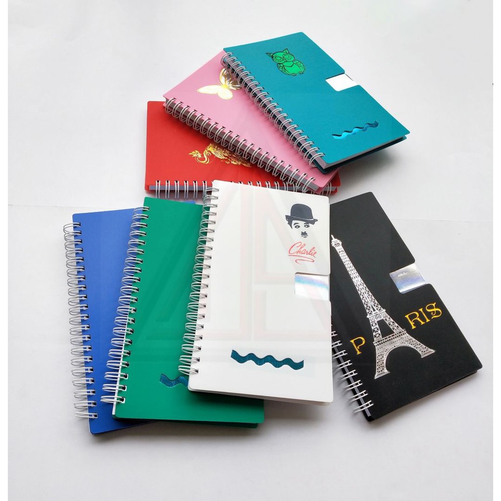 

Notebook buku ring spiral book paris owl butterfly phoniex merak 305