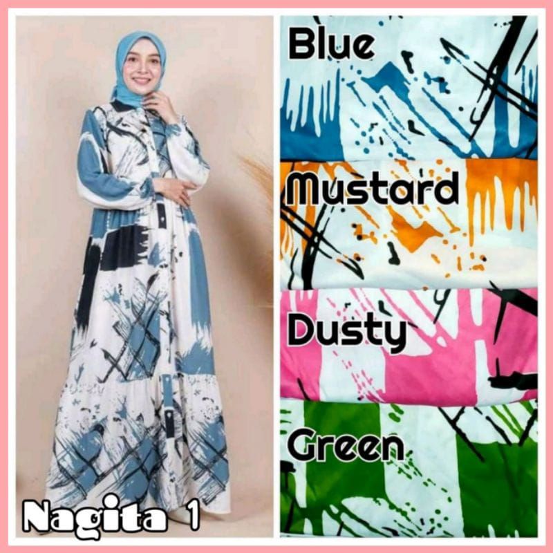 [Fashion Muslim] GAMIS HYGET PART 5 kekekinian | busui | murah | jumbo | motif