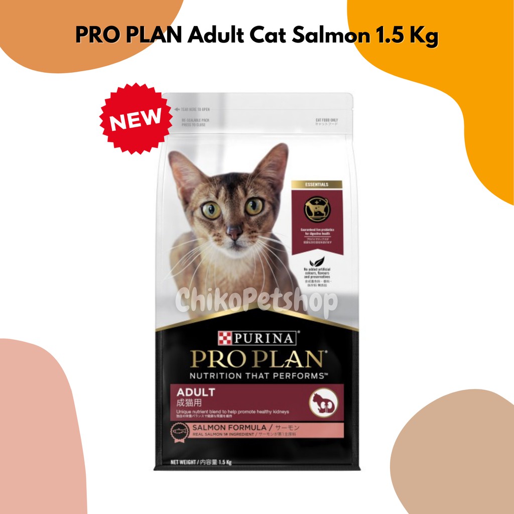 Makanan Kucing PRO PLAN Adult Salmon Freshpack 1.5 Kg | PROPLAN SALMON ADULT 1.5Kg