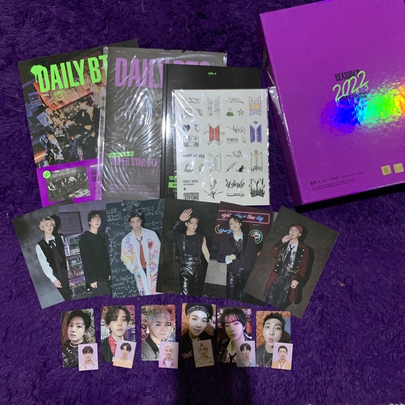 [SHARING] Season Greeting BTS 2022 (SG22) Pc Namjoon Jin Suga Jhope Jimin Taehyung Paper Magnet Jung