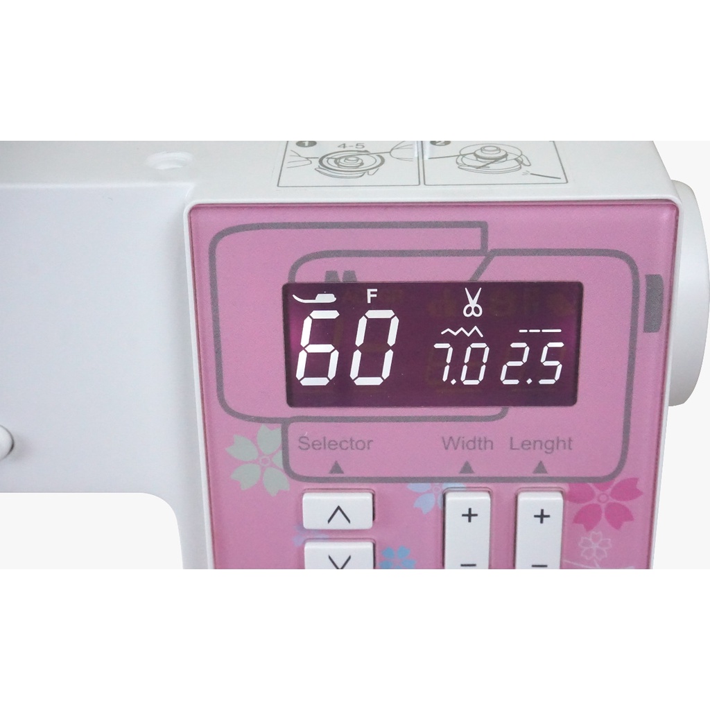 mesin jahit multifungsi janome dc7060 special edition - pink