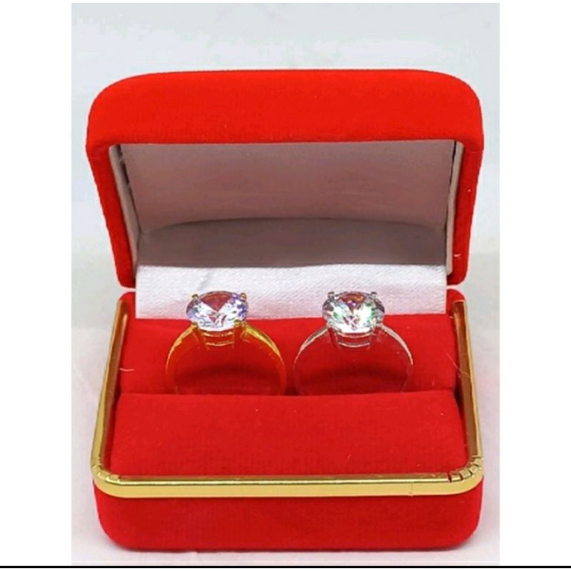 CINCIN PERAK ASLI SILVER 925 LAPIS EMAS/CINCIN SOLITAIRE(DESI)MP SEDANG/ASLI SILVER/CINCIN FASHION TERBARU