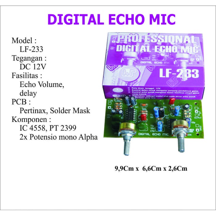 Kit Digital Echo Mic type Lf 233