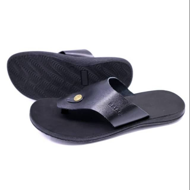 Sandal Jepit Pria Kulit Asli Terlaris BALLY JEVIT ORIGINAL sandal Harian jalan Jalan santai Kulit