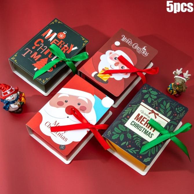 

CHRISTMAS CANDY BOX DESIGNS FAVOUR 2022 GIFT NEW 5PCS NEW 5X PACKAGING DC452CD3