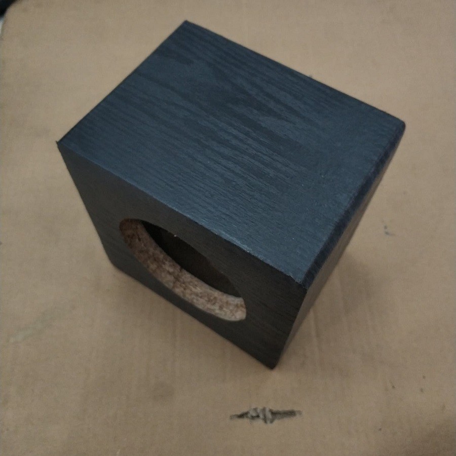 Box Speaker Single 4IN 4 Inch Kayu Kotak Ukuran 16cm x 16cm x 12cm