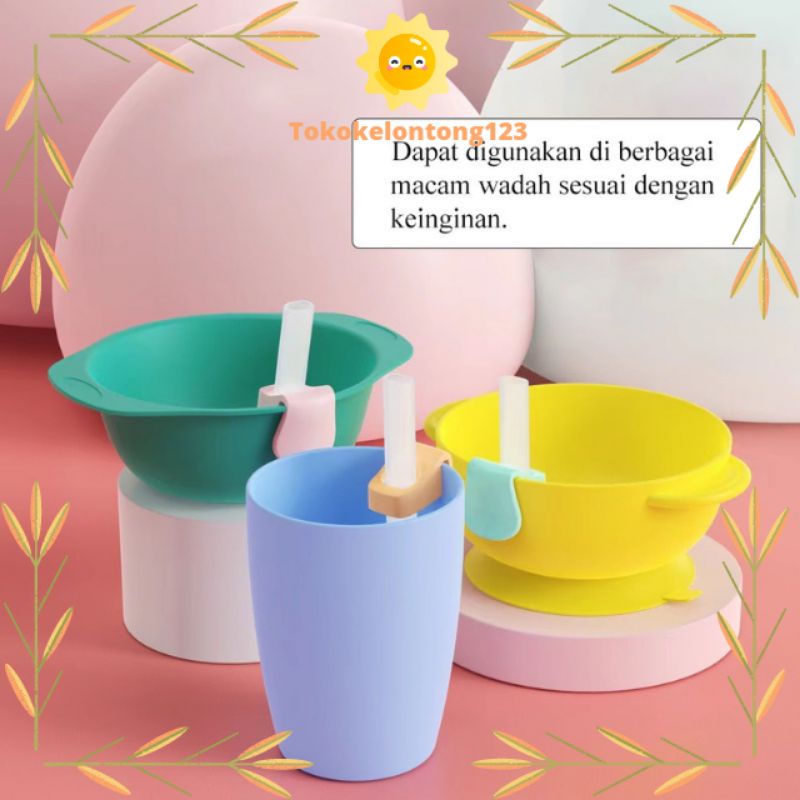 Sedotan Straw Clip / Clip and Straw Sedotan Anak / Sedotan