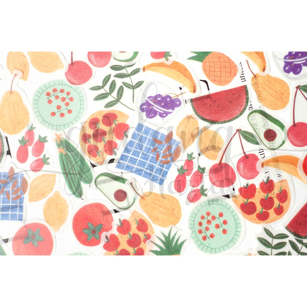 Stiker Washi Fruits Sticker DIY Lucu Scrapbook GH 303408