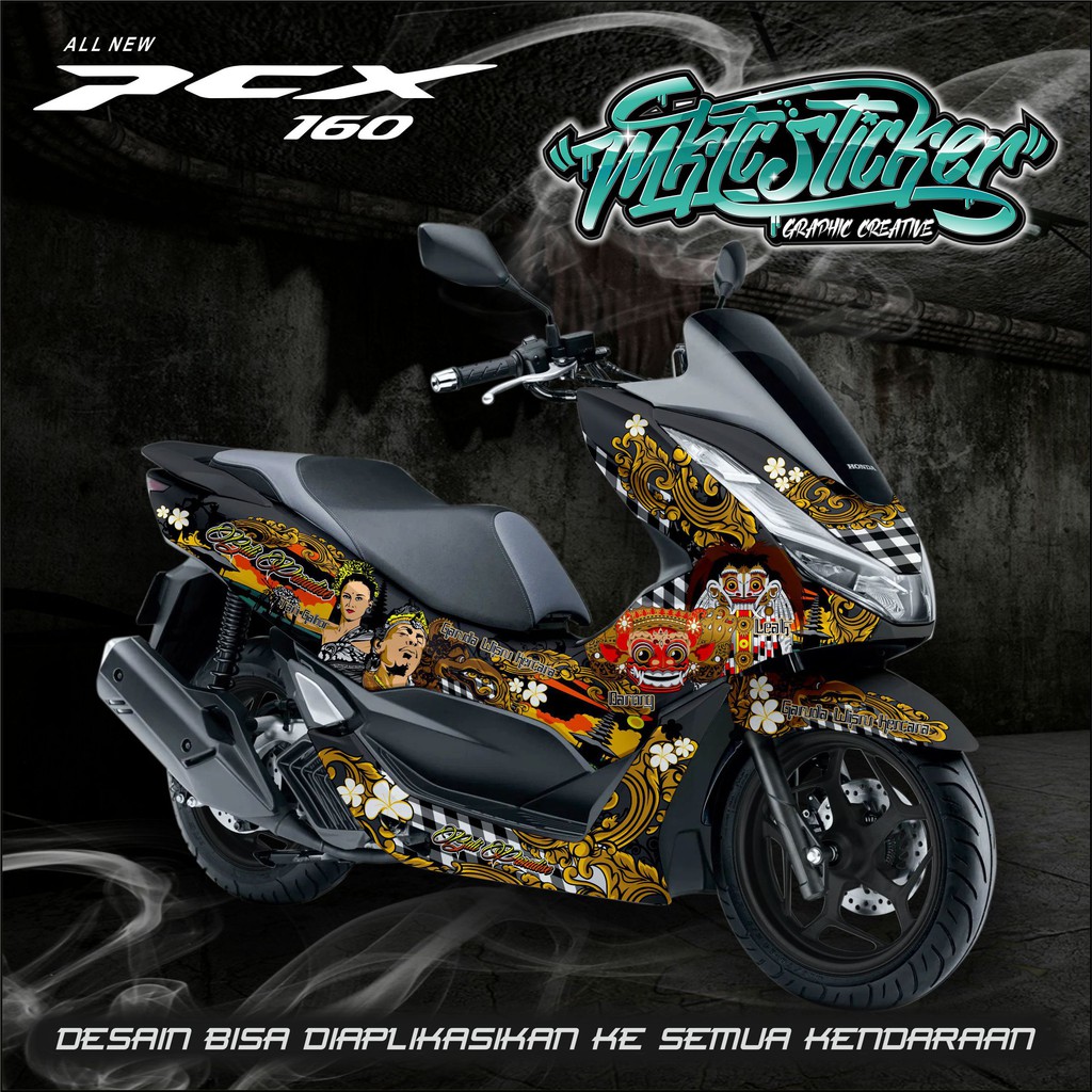 pcx stiker bali paradise barong 2021