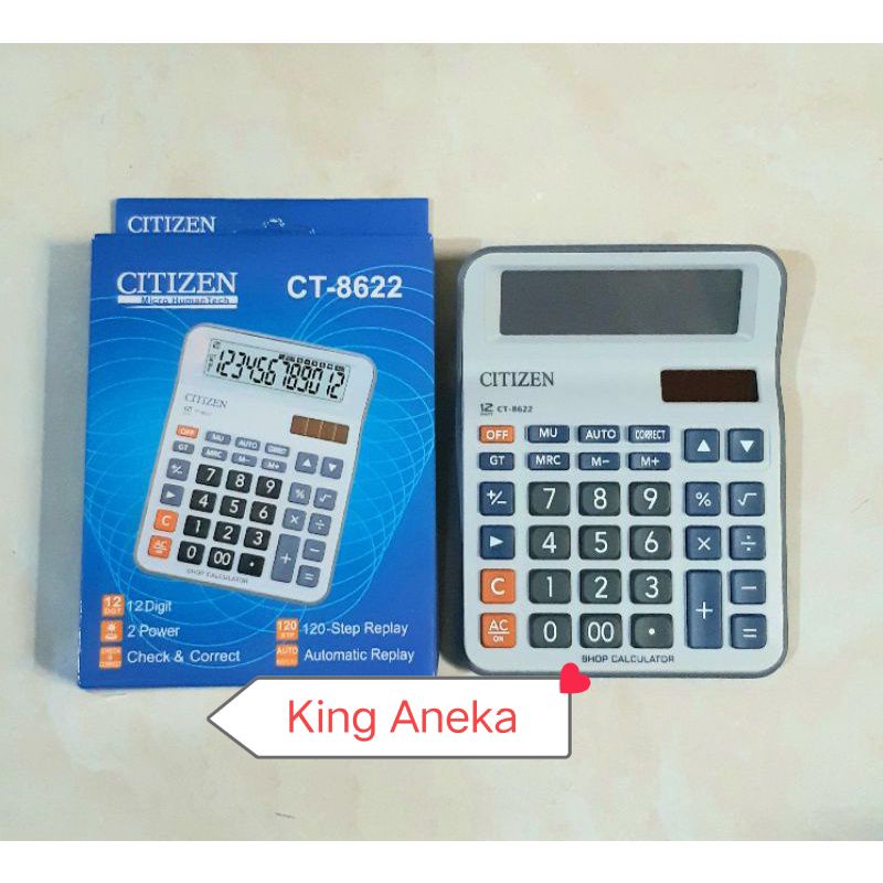 

Kaltulator Citizen 8622 12 Digit New Model Bisa Cek Ulang Menggunakan Batu AA
