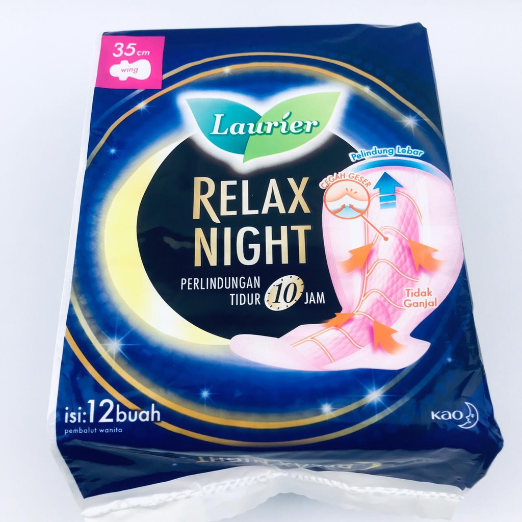 LAURIER RELAX NIGHT 35cm ISI 12 BUAH WING