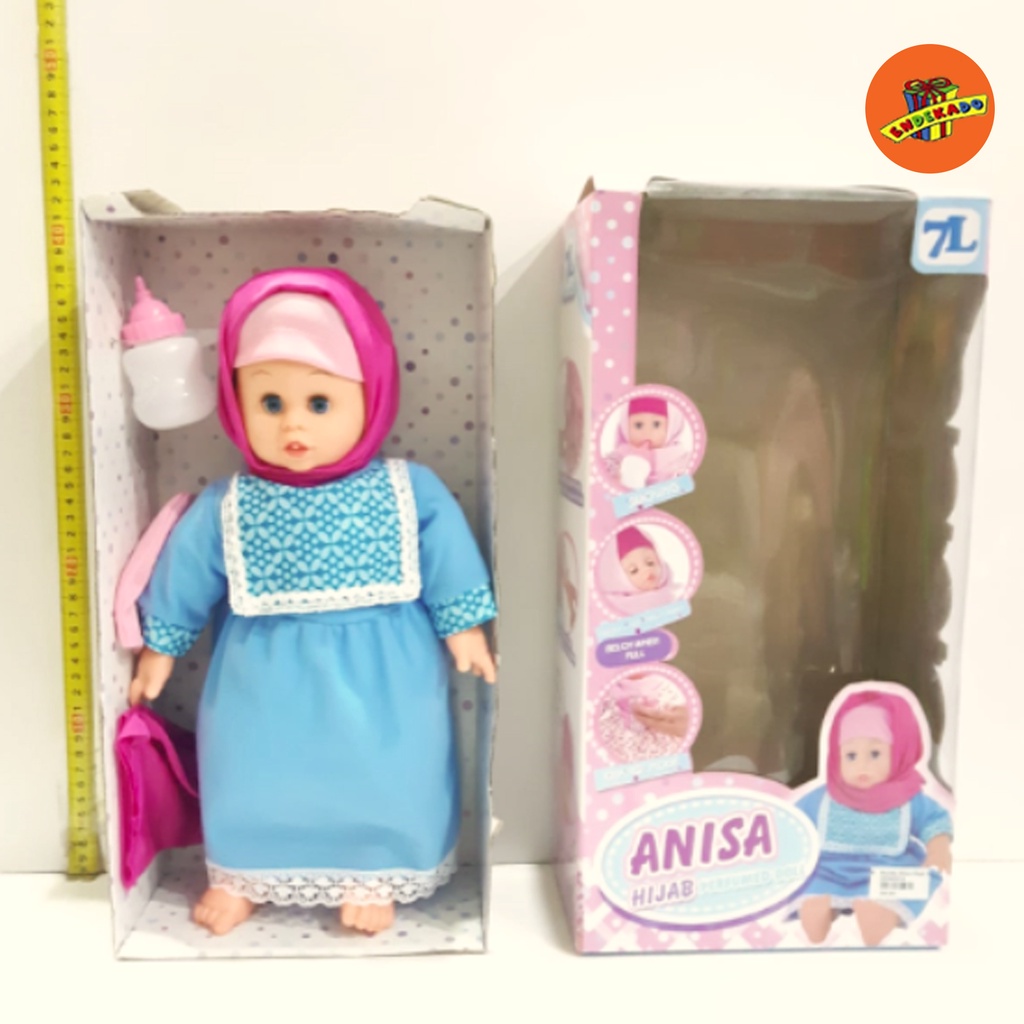 BONEKA ANNISA HIJAB CRYING &amp; LAUGHING - Boneka Anak Bayi Makassar