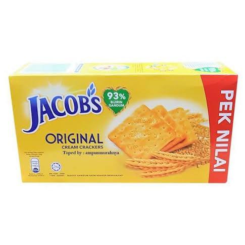

JACOBS BISKUIT ORIGINAL CREAM CRACKERS 360GR REFILL PACK BISCUIT