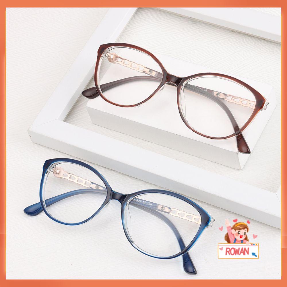 ❈ROWAN❈ New Fashion Round Glasses Vintage Optical Glasses Eyeglasses Frame Portable Vision Care Oversized Women Men Spectacles/Multicolor