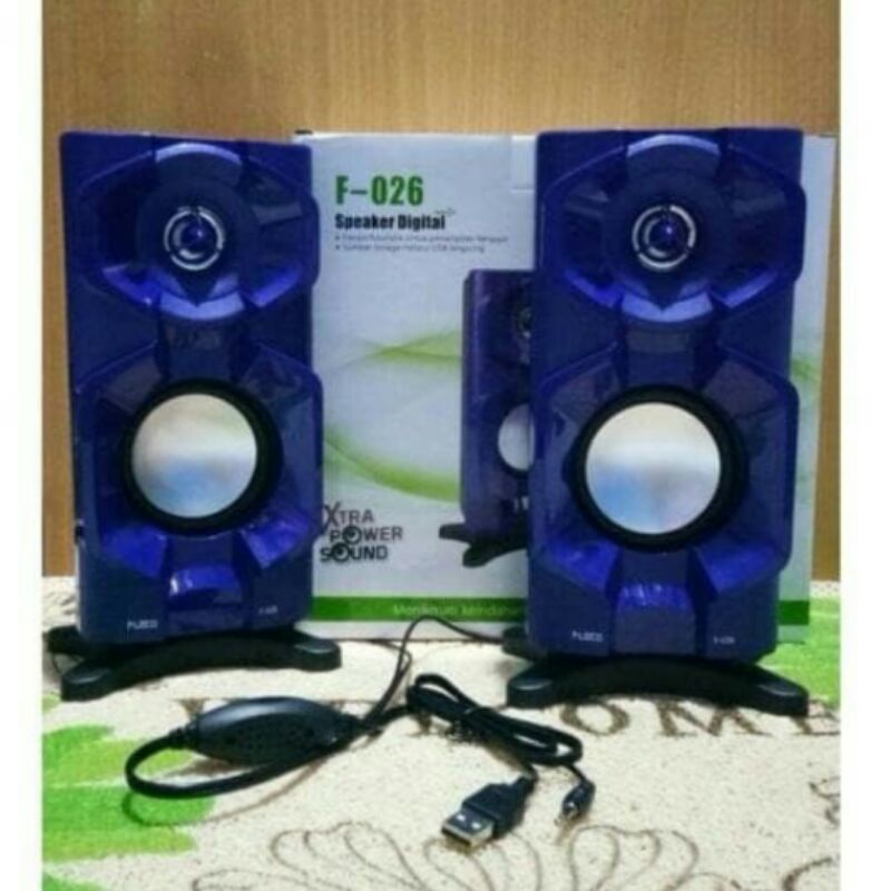 Speaker Fleco F-026 Speaker Laptop/Komputer/Televisi