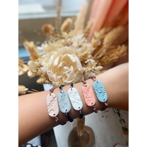 Handmade Clay Bracelet - Flory