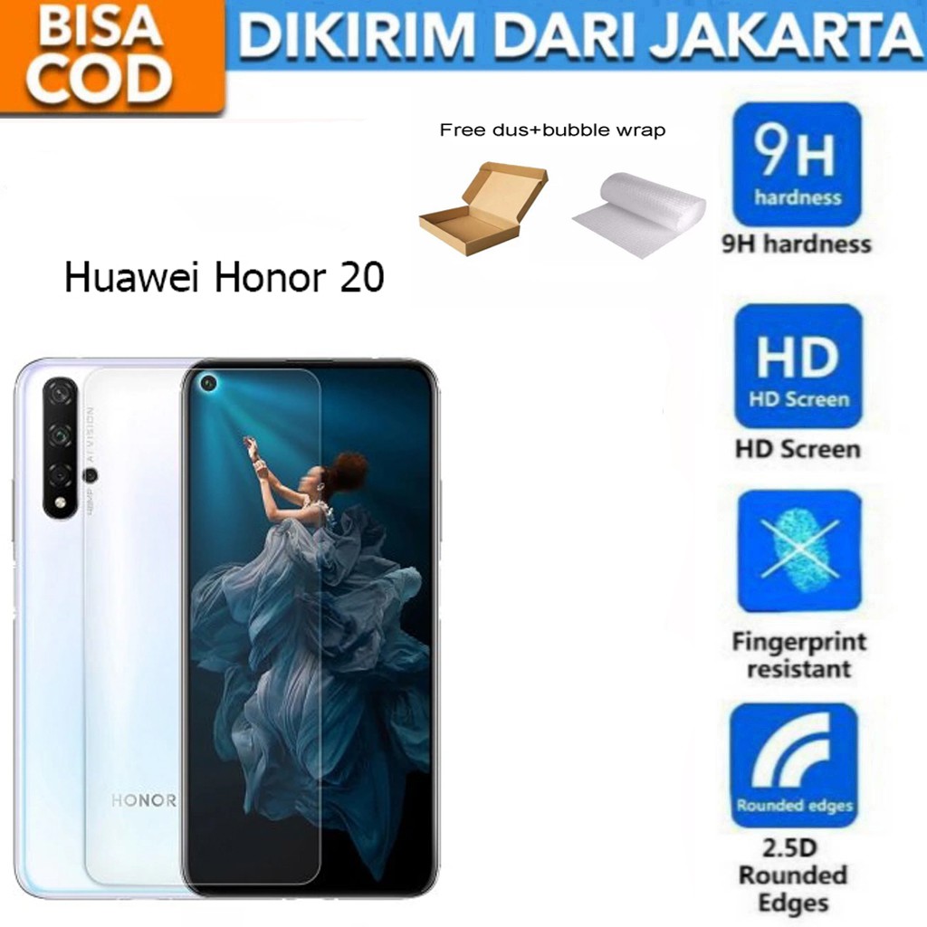 Tempered Glass Huawei Honor 20 Screen Protector Anti Gores