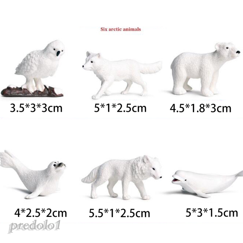 [PREDOLO1] Miniatures Decor Polar Animal Figurines Micro Landscape DIY Accessories