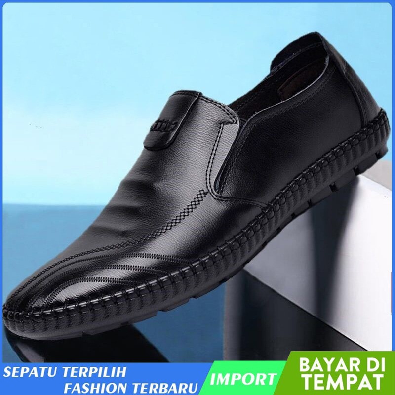 Toread Sepatu Pantofel Pria Sepatu  Kulit Sintetis Sepatu Kerja formala Import MC403