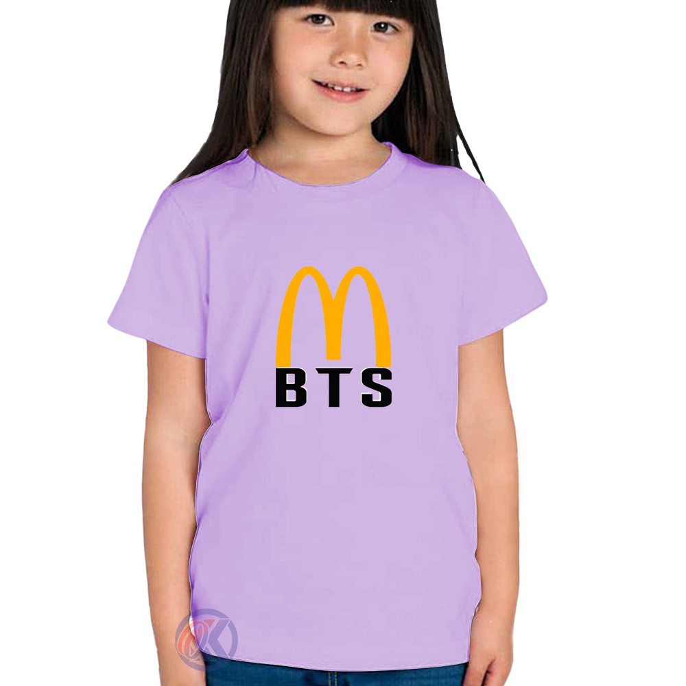 BAJU ANAK PEREMPUAN / KAOS ANAK BTS MEAL / ARMY INDONESIA / ATASAN ANAK / FASHION ANAK / KPOP