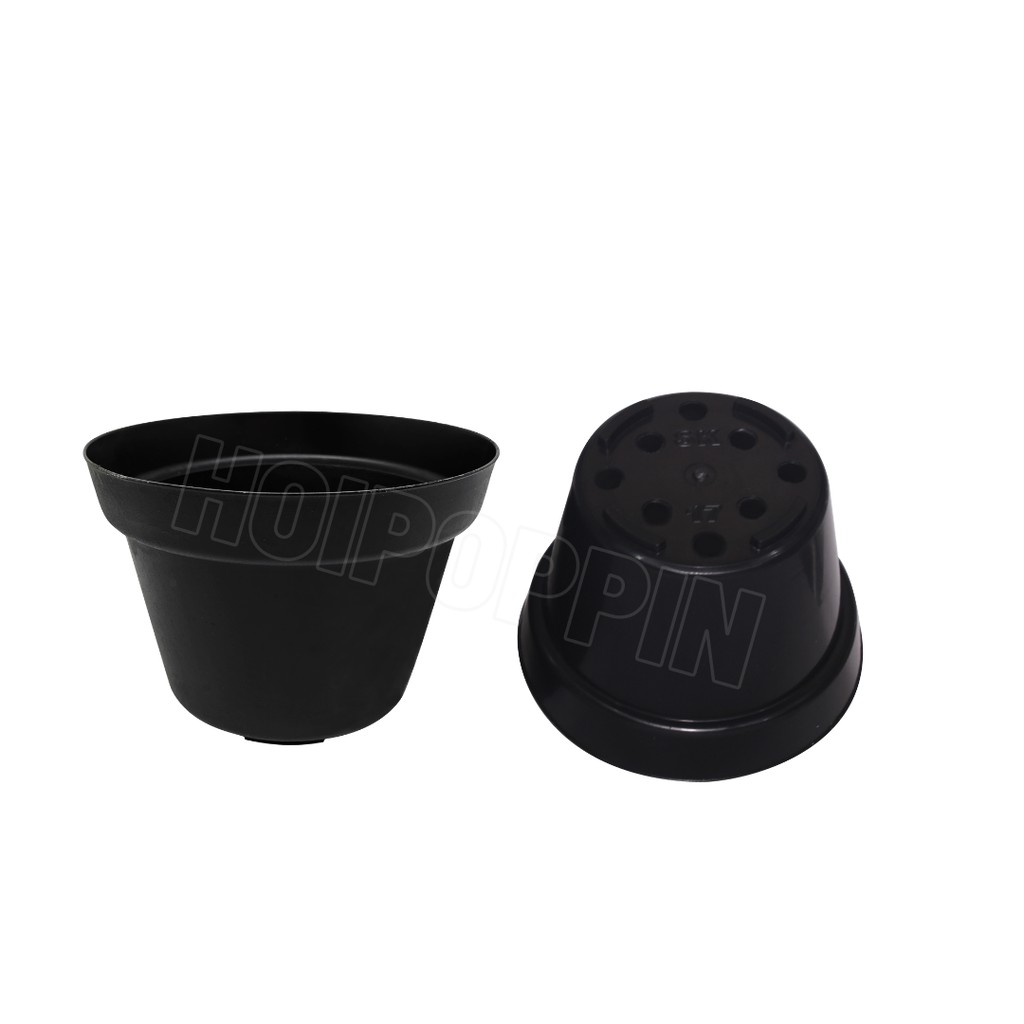 HPP - POT TANAMAN UKURAN 15 CM/POT 15 CM/POT HITAM / POT WARNA/POT TANAMAN POLOS/POT BULAT