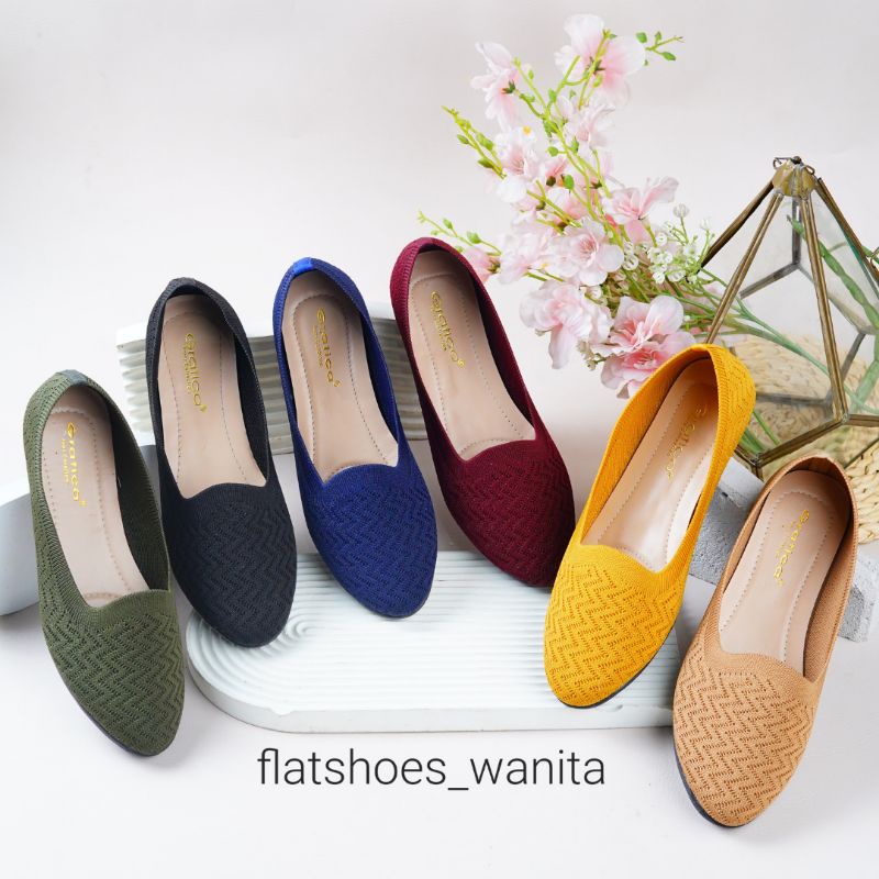 flatshoes_wanita terbaru sepatu wanita tajut ghezea64