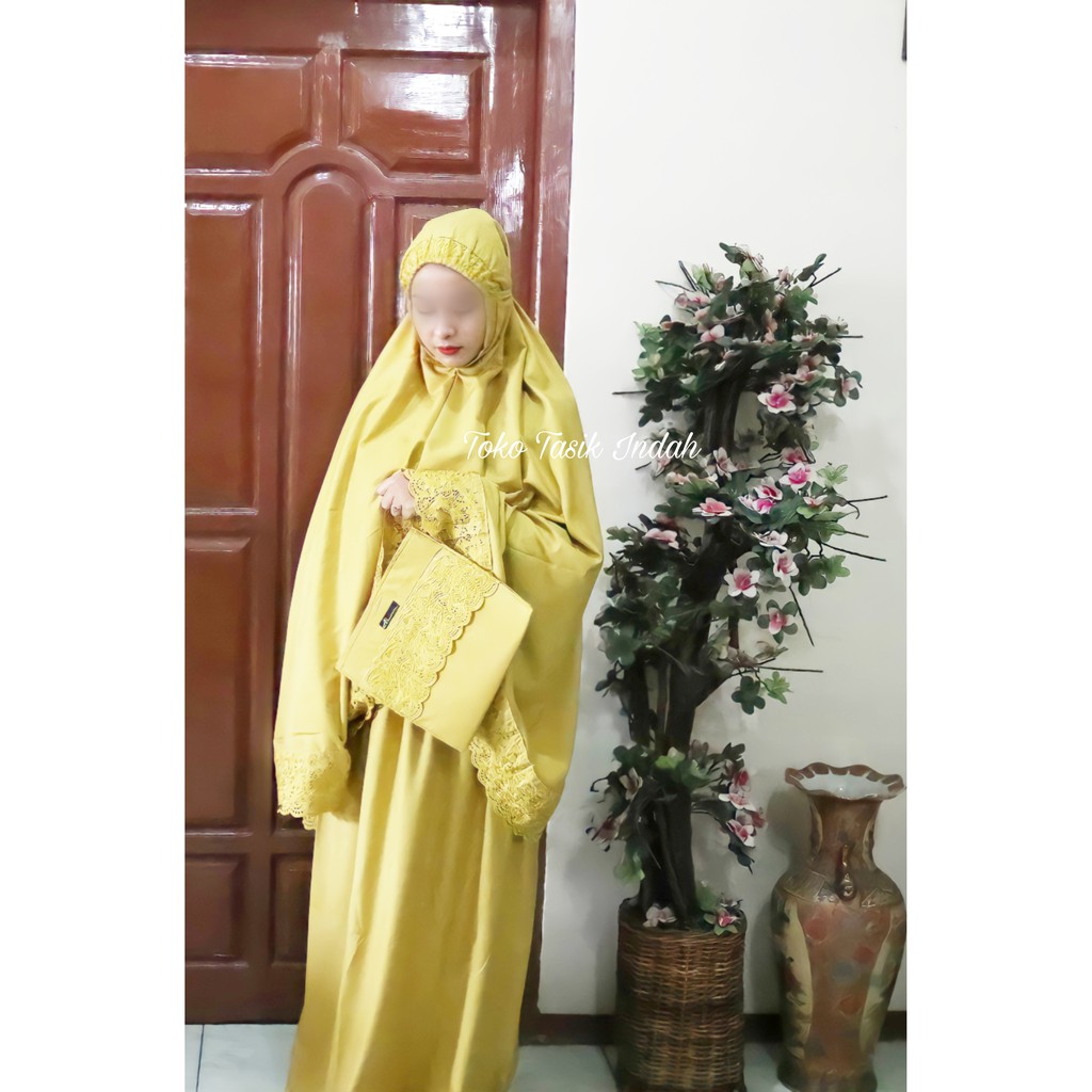 Mukena Siti Khadijah Pasteleena Dewasa Rayon Khodijah Jumbo Free tasbih