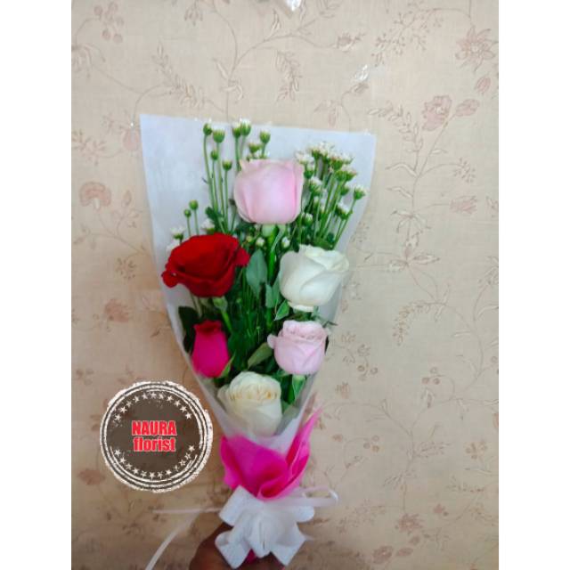 

Buket bunga mix roses