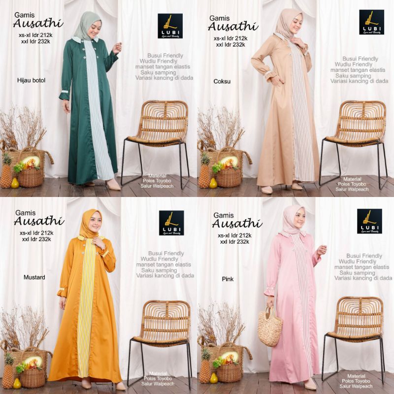 PROMO gamis "Ausathi" Lubi