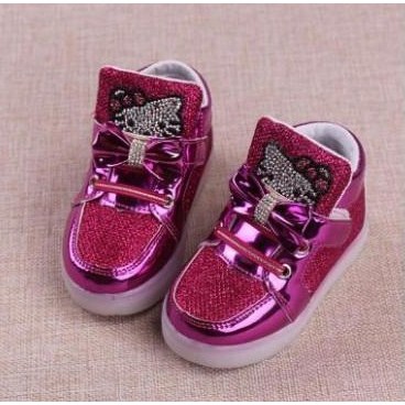 Sepatu Motif Hello kitty led | hello kitty blinky