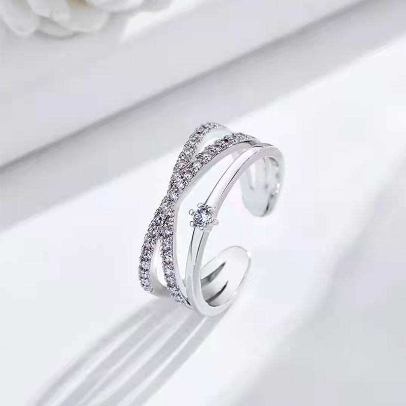 Cincin Multilayer Model Terbuka Dapat Disesuaikan Untuk Wanita