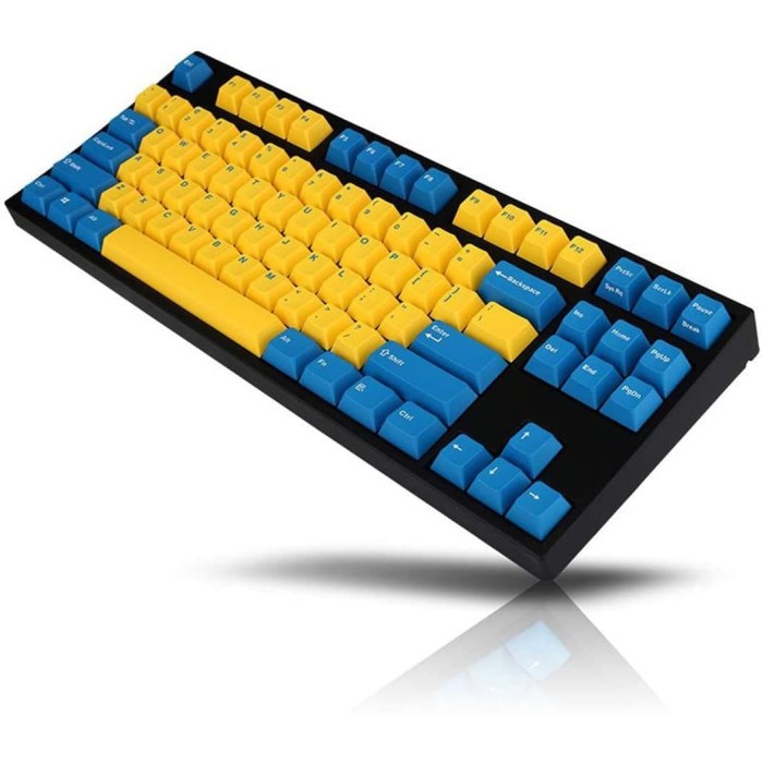 Leopold FC750R Yellow Blue Mechanical Gaming Keyboard