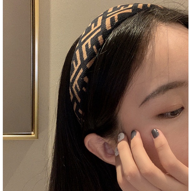 Bando Bandana Korea Wanita / Bando Poni Rata Trendy Motif Bill