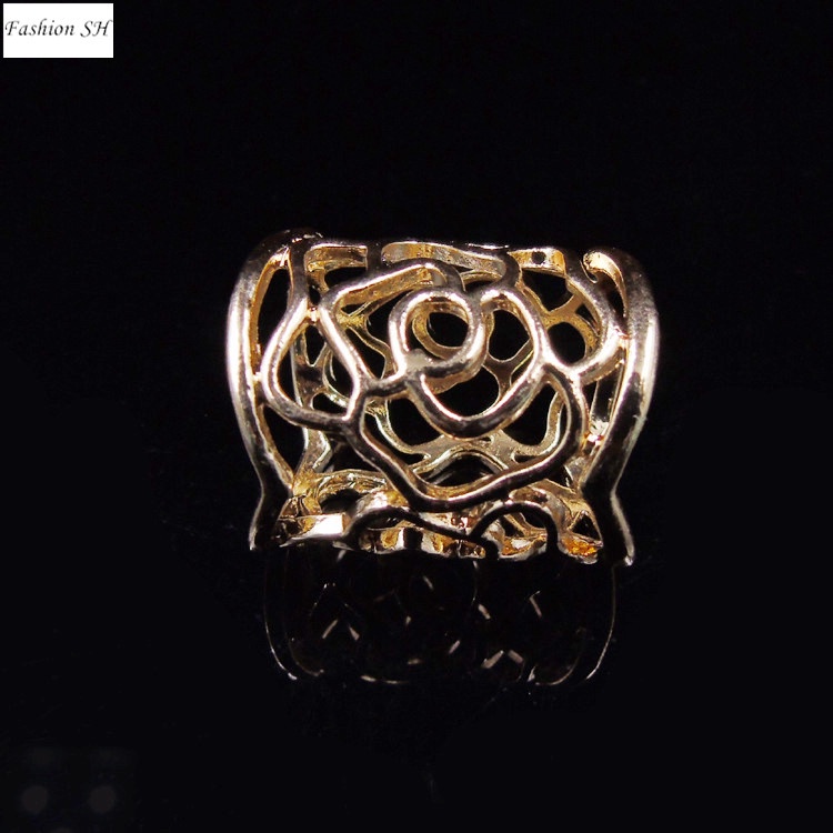 Women's hollow Rose Scarf Buckle Clip Cincin Tudung M40033