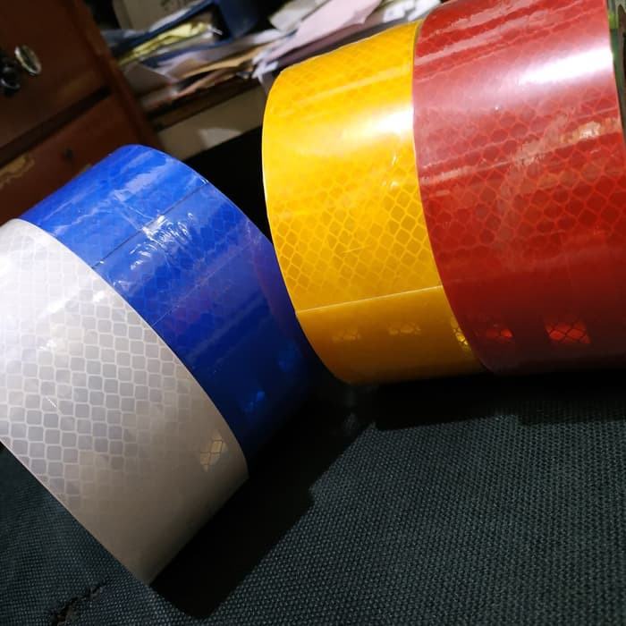 

ORIGINAL Stiker Skotlet Prismatik EGP 3M - Sticker Scotlite Sarang Tawon Reflective 48mm x 45m