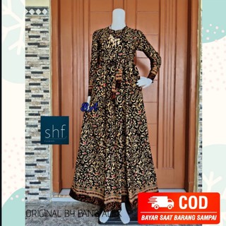 Gamis batik wanita modern muslimah jumbo dress batik ...