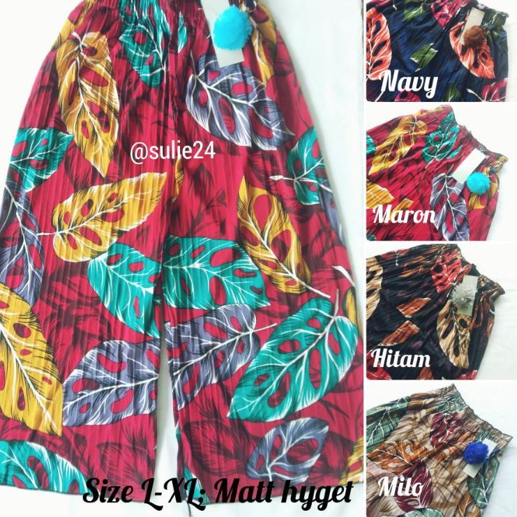 [ITA.01Jl22ѕ] KULOT PLISKET ANAK MOTIF BUNGA SAKURA & CAMELIA muat umur 5-10 th //CELANA ANAK PEREMP